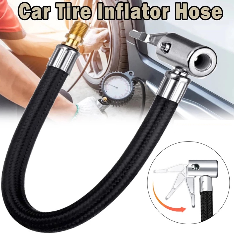 Car Motorcycle Tire Air Inflator Hose / Inflatable Pump Extension Tube