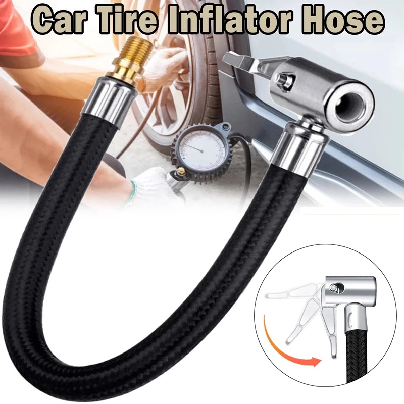 Car Motorcycle Tire Air Inflator Hose / Inflatable Pump Extension Tube ...