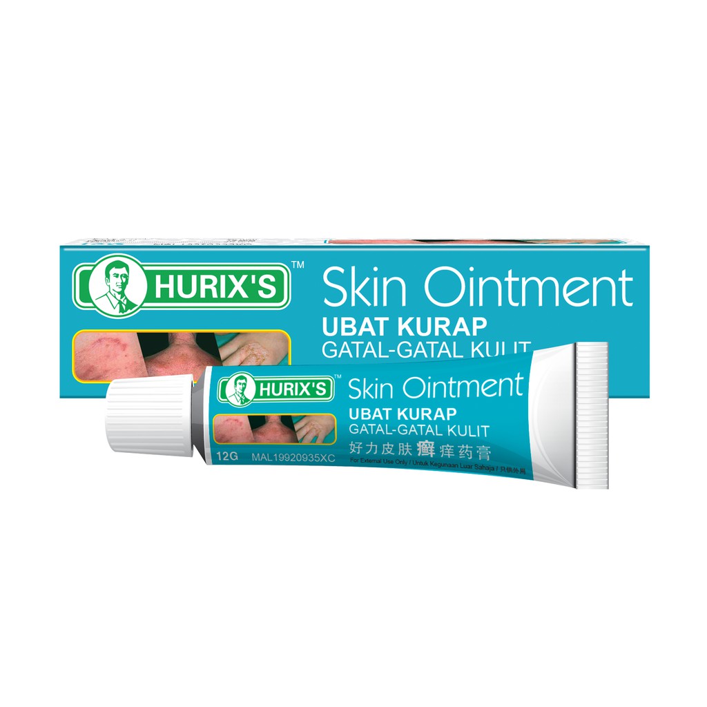 Shop Malaysia Hurix S Ubat Kurap Gatal Gatal Kulit Skin Ointment 12gm Shopee Singapore