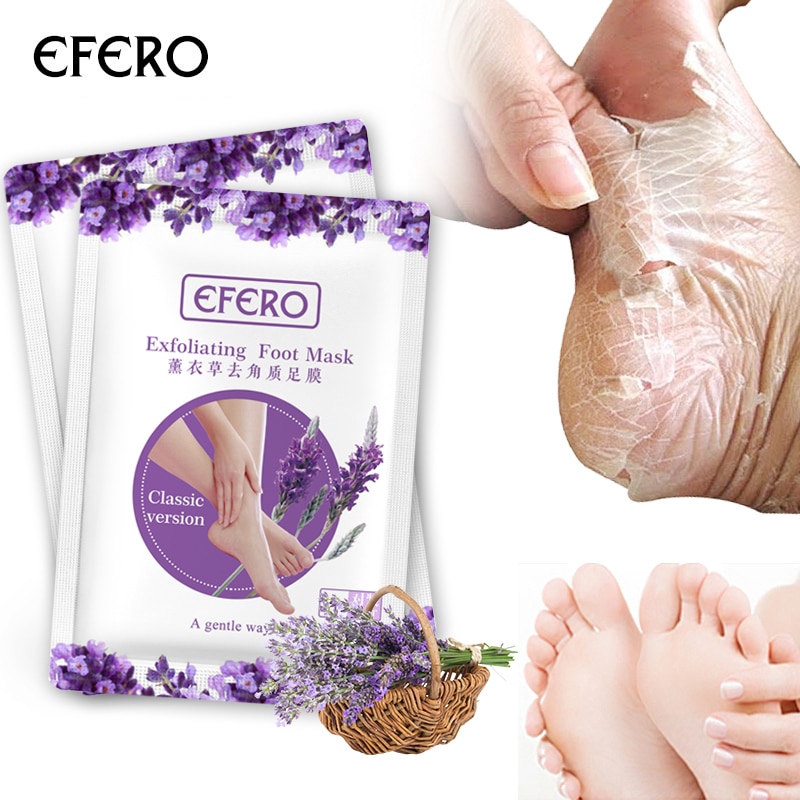 Lavender Exfoliating Foot Mask Moisturize Remove Dead Skin Feet Peeling