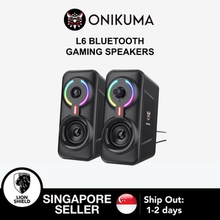 [SG] ONIKUMA L6 RGB Gaming Bluetooth Wireless Speakers for PC Desktop Computer