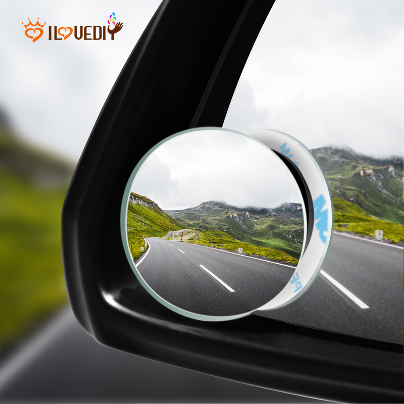 1 Piece Cars Blind Mirror Round Hd Glass Frameless Convex Rear View Mirror With Adjustable Wide Angle Car Side Rearview Convex Mirrors Vehicle Side Blindspot Mirror Universal Automobile Accessories Shopee Singapore