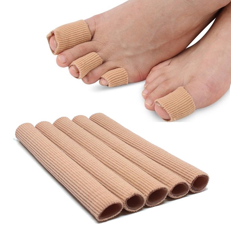 15cm Fabric Gel Tube Finger Toe Protector / Correction Bunion Guard Toe
