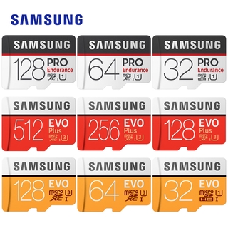 SAMSUNG EVO Plus/PRO Enduran microsd card 256GB 128GB U3/U1 Class10 SDXC/SDHC Memory Card