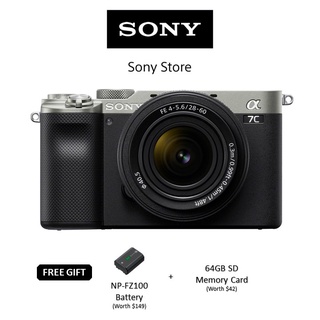 Sony Singapore ILCE- 7CL / A7C Alpha E-mount Compact Full Frame Camera, with Kit Lens SEL2860