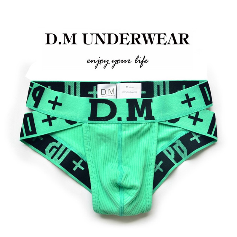D.M men's underwear Youth low waist sexy high fork briefs Shopee