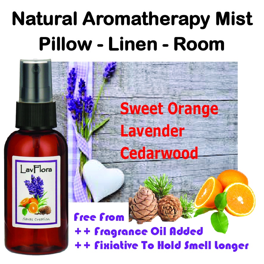 Pillow Spray - Linen Spray - Therapeutic Grade Lavender & Roman Chamomile Essential Oil - Christmas Gift - 60ml