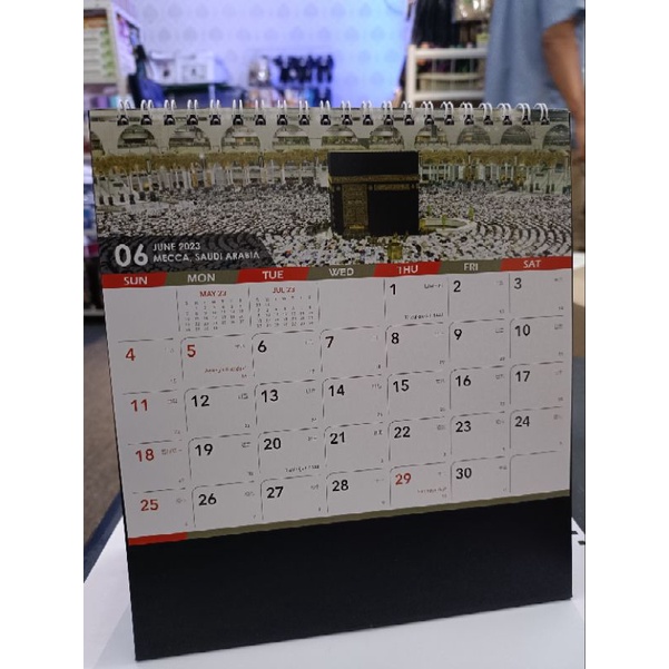 Islamic Table Calender / Kalender Meja Islam Muslim 2023 Shopee Singapore