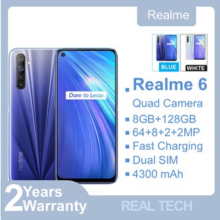 (New Release) Realme 6 - 64MP Pro Camera Pro Display - 6.5 inch - Two Years Warranty