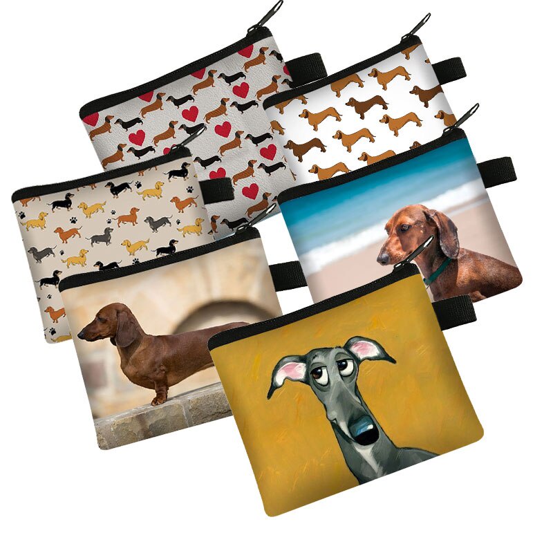 Greyhound Dog 'Love You Mum' Girls/Ladies Denim Purse Wallet Christ AD-GH7lymJW 