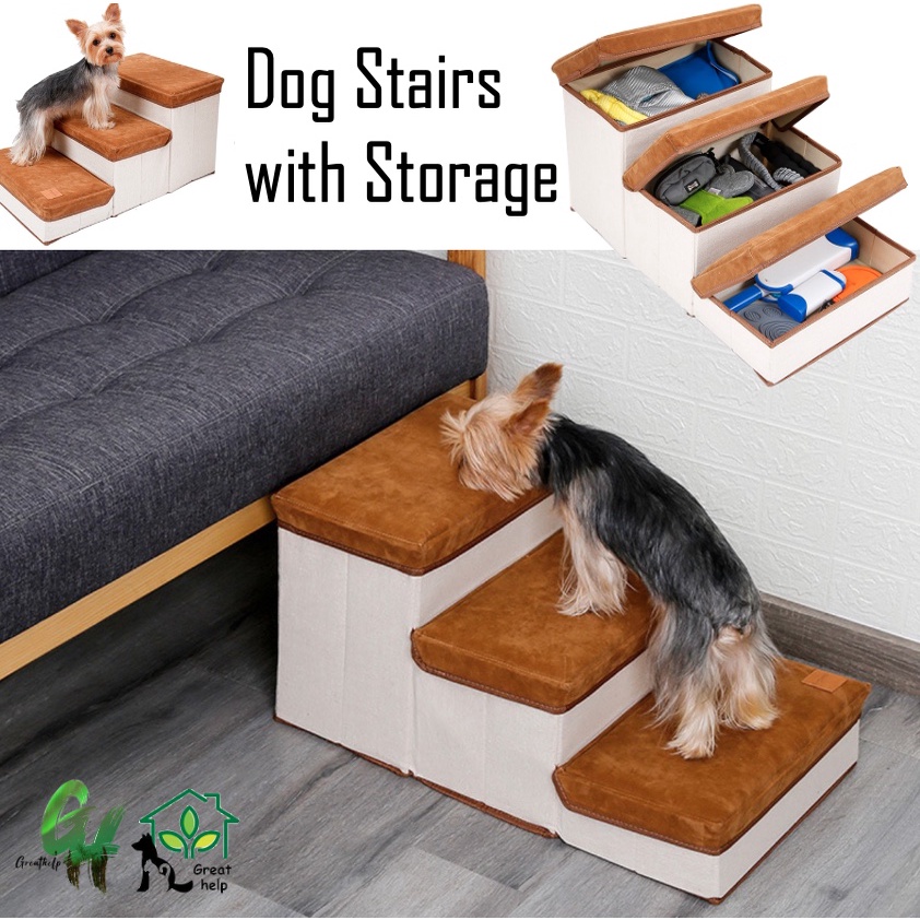 Dog Stairs Slopes Pet Climbing Ladders Dogs Cats BarrierFree Bed