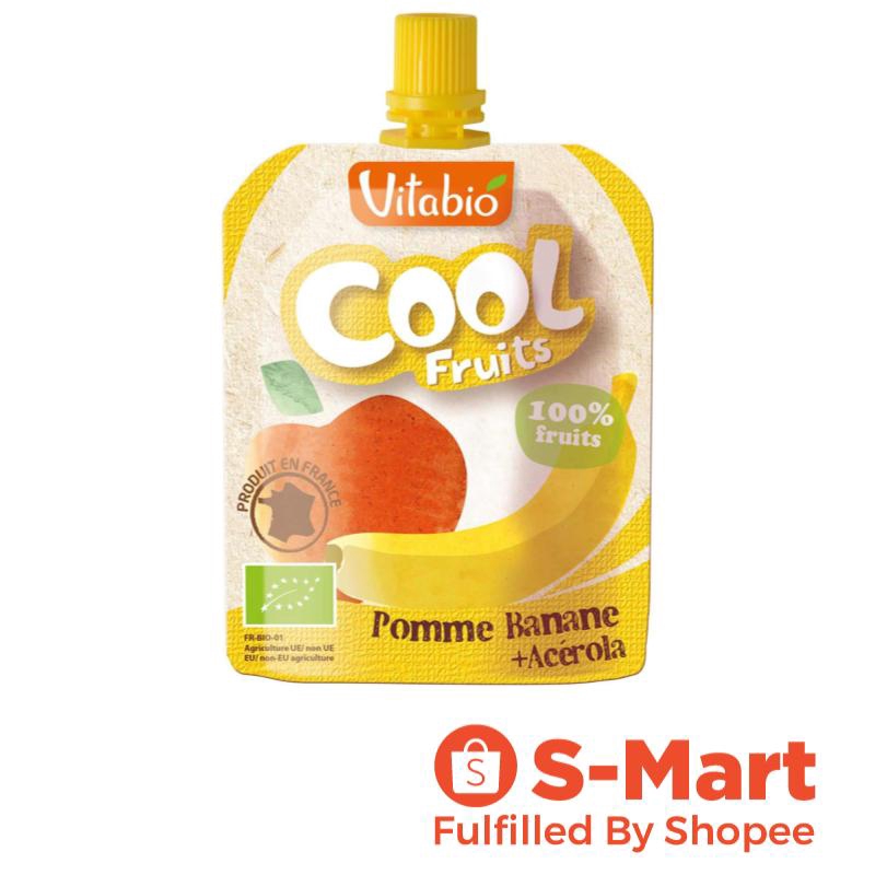 Vitabio Cool Fruits Apple Banana Organic Smoothie 90 G Vitakids Shopee Singapore