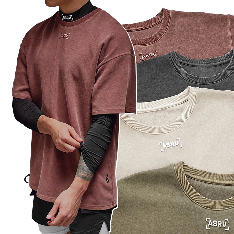 Color Embroidery Cotton Washed Sports 
