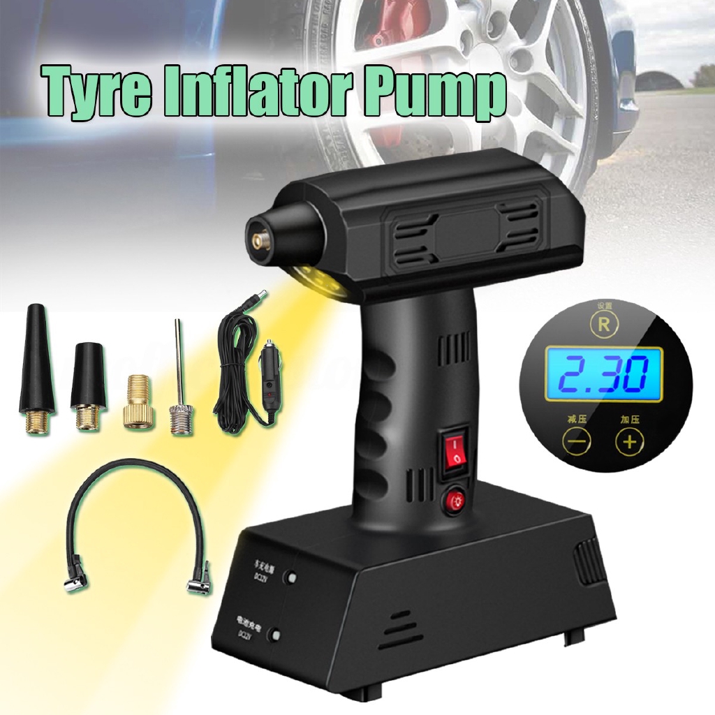 rechargeable cordless tyre inflator