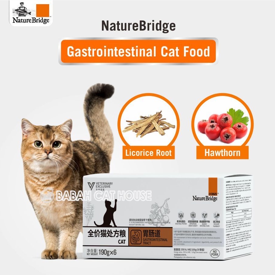 Nature BRIDGE GASTROINTESTINAL WET CAT FOOD CAT FOOD Sickness Nb Rc