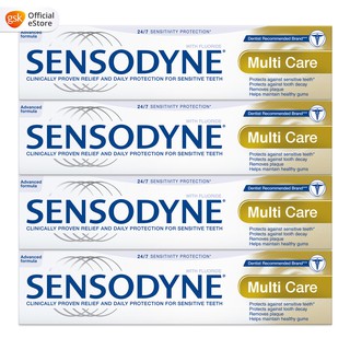Image of Sensodyne Sensitive Daily Care Multi Care Toothpaste, 100 g x 4