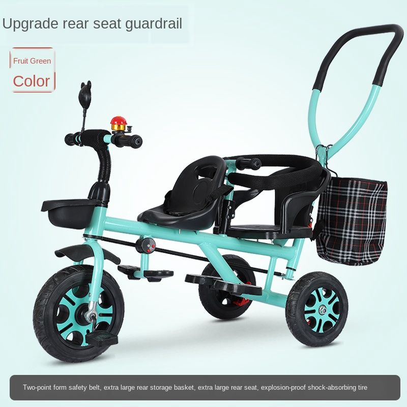 twin tricycle stroller