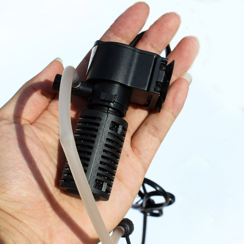 Mini 3 In 1 Aquarium Internal Filter Fish Tank Oxygen Submersible