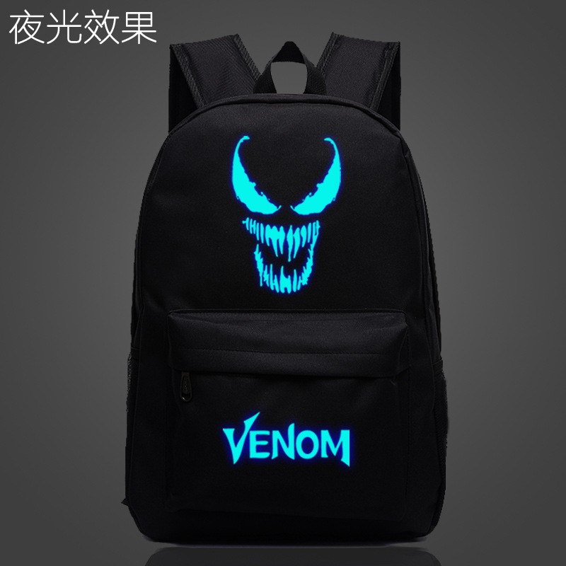 Marvel luminous venom bag shoulder bag Spider-Man student bag anime movie  surro | Shopee Singapore