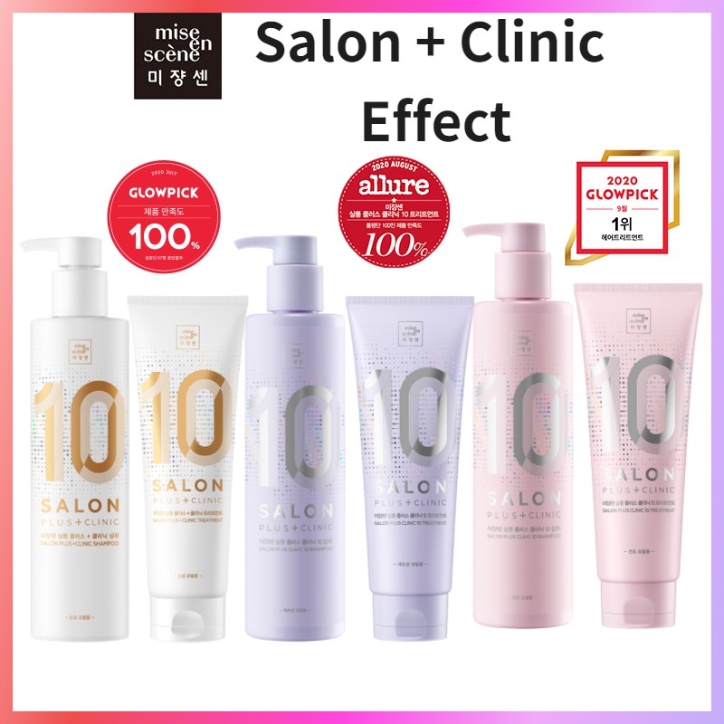 [Mise en scene] NEW Salon Plus Clinic 10 Shampoo 500ml/Treatment 250ml