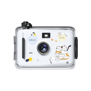 Original💖Fool Mini Retro Waterproof Film Camera Film Camera Children Student Gift Cute Campus Camera Carry-on K5TF