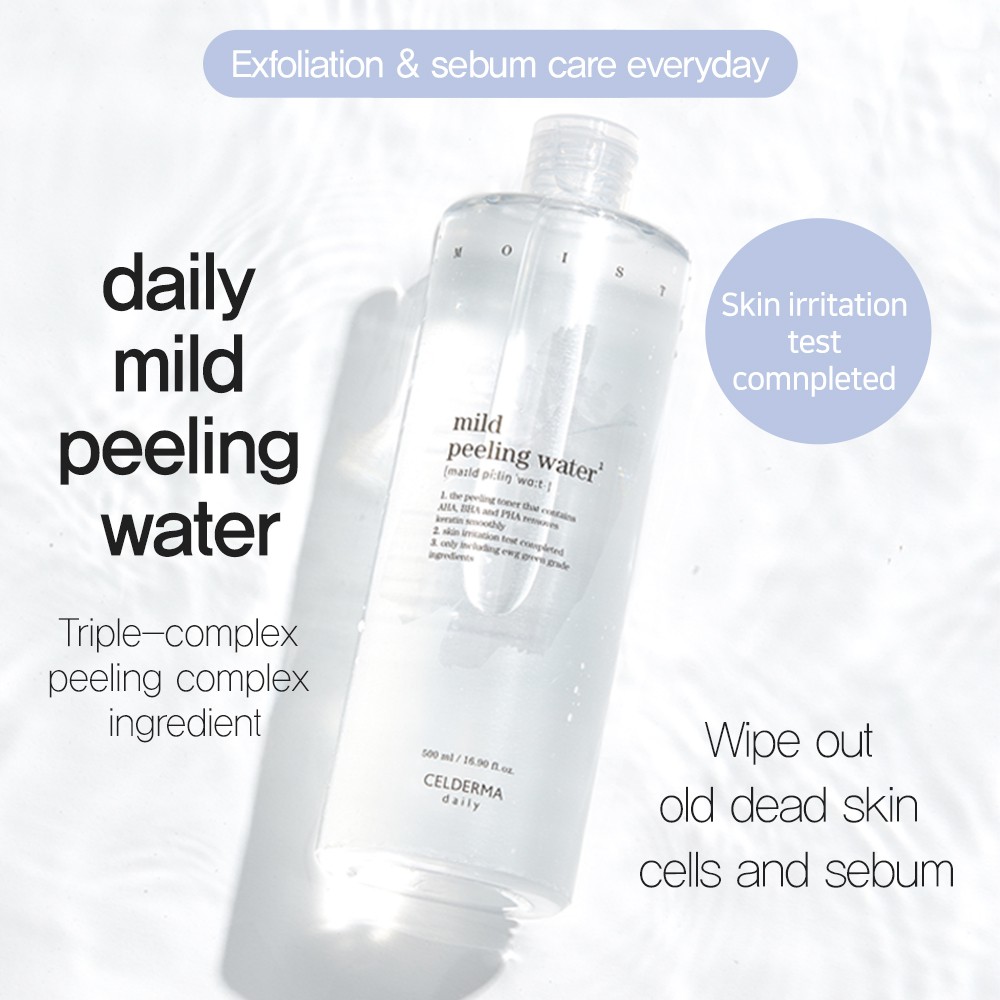 Celderma Daily Mild Peeling Water Sg Official Store Shopee Singapore