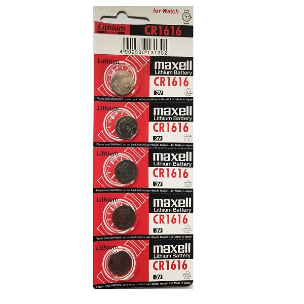 [SG] Maxell CR1616 Lithium Cell Button Battery (5 Pieces) | Shopee ...