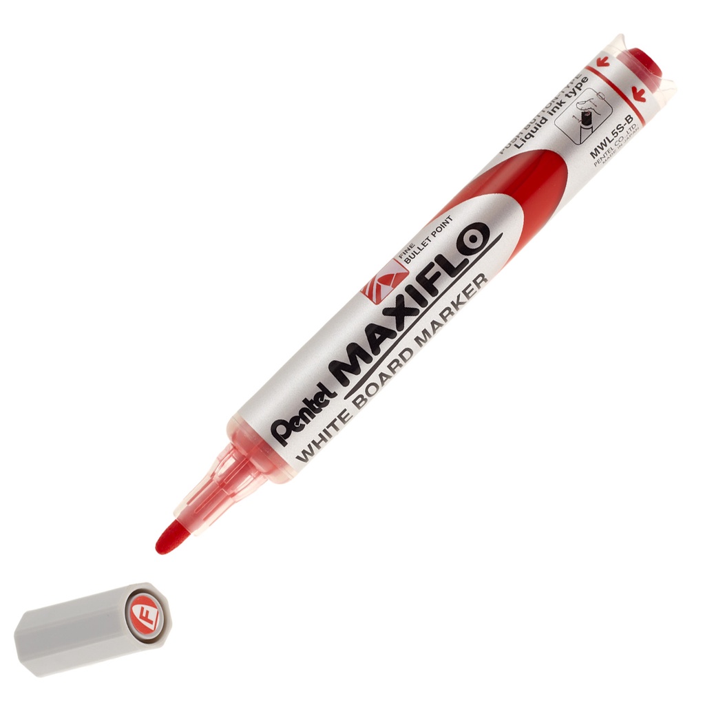 Pentel Maxiflo Whiteboard Marker (Red) Mwl5SB By MTRXD Shopee Singapore