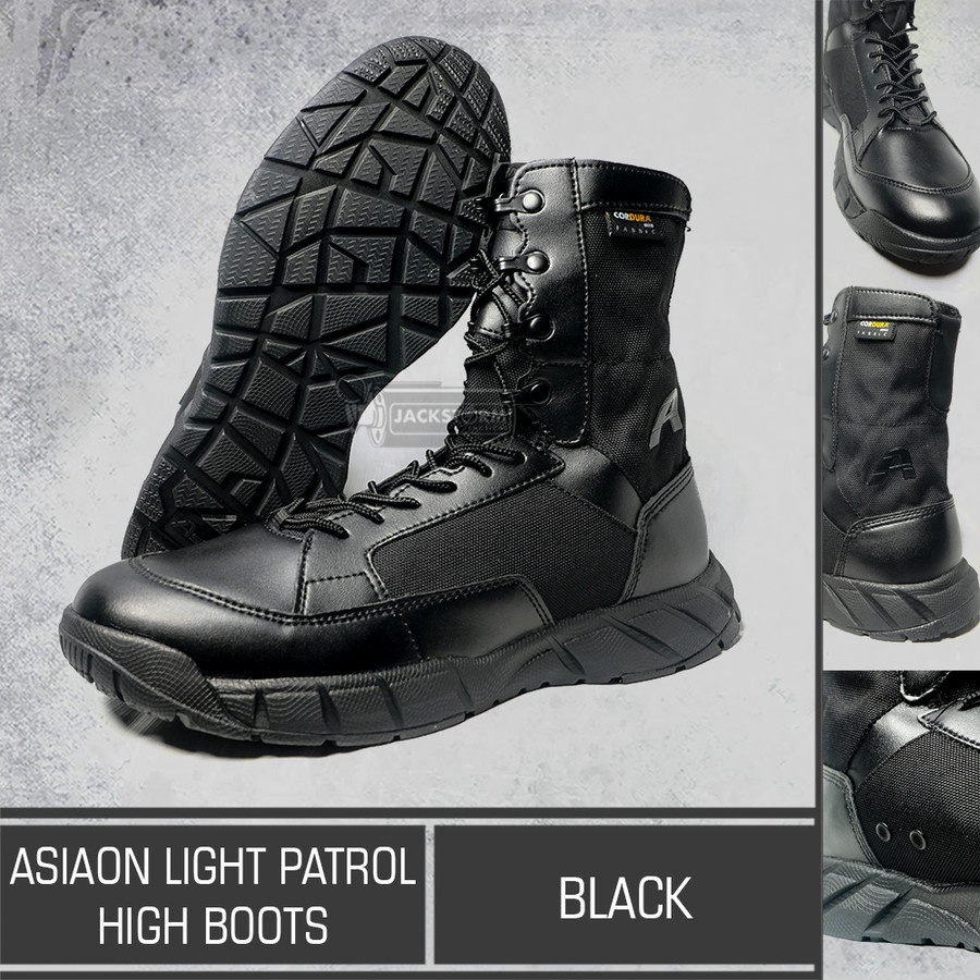 Tactical Shoes PDL Army Police Asianon Light Patrol High Boots | Shopee ...