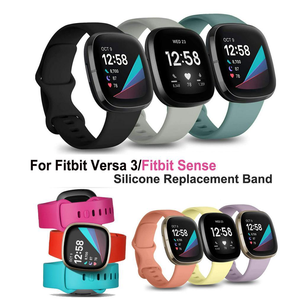 Replacement Band For Fitbit Sense Soft Silicone Band For Fitbit Versa 3