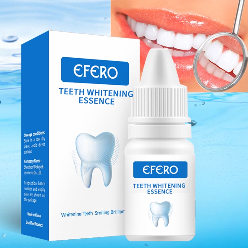 EFERO Teeth Whitening Essence Powder Oral Hygiene White Teeth Whitener Serum Removes Plaque