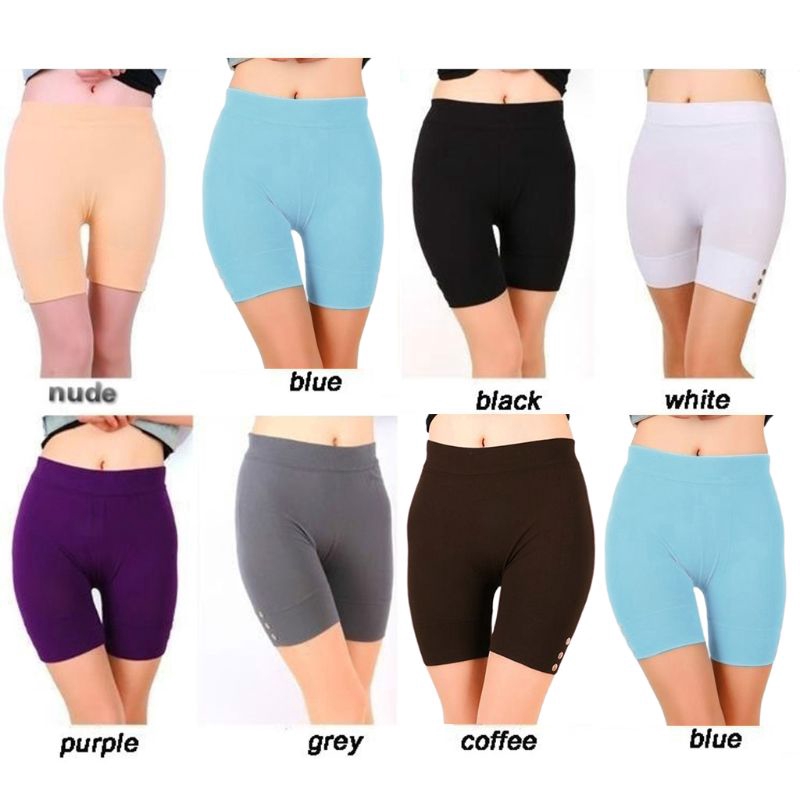 plus size white cycling shorts