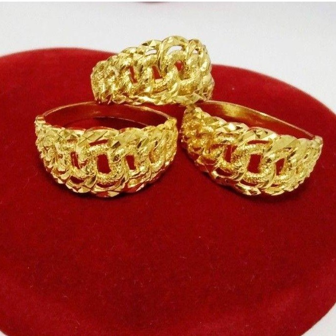 Shop Malaysia Cop 916 999 Percis Ori Korean Gold Ring Ring Shopee Singapore