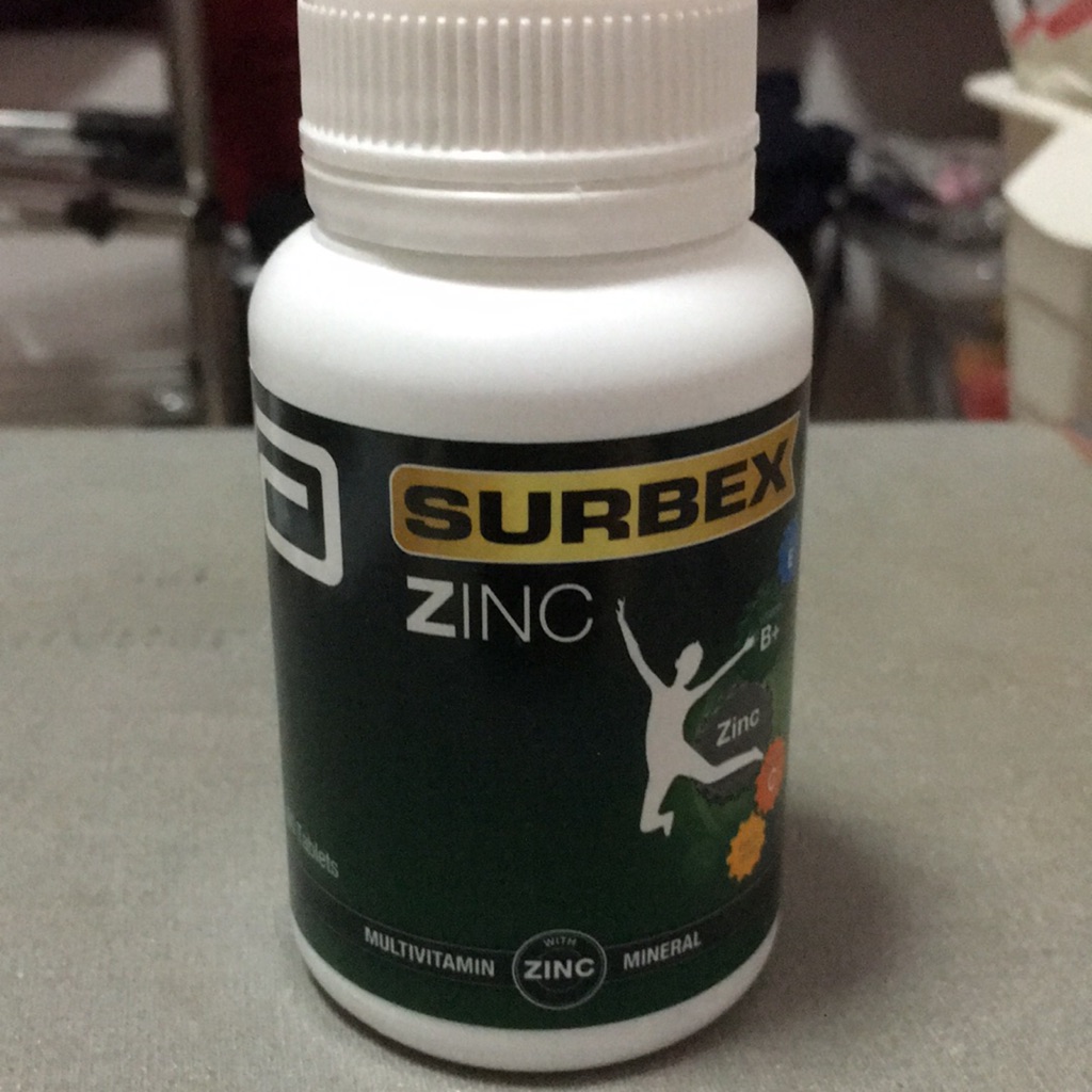 Surbex Zinc Multivitamins with Zinc Mineral 60 tablets Shopee Singapore