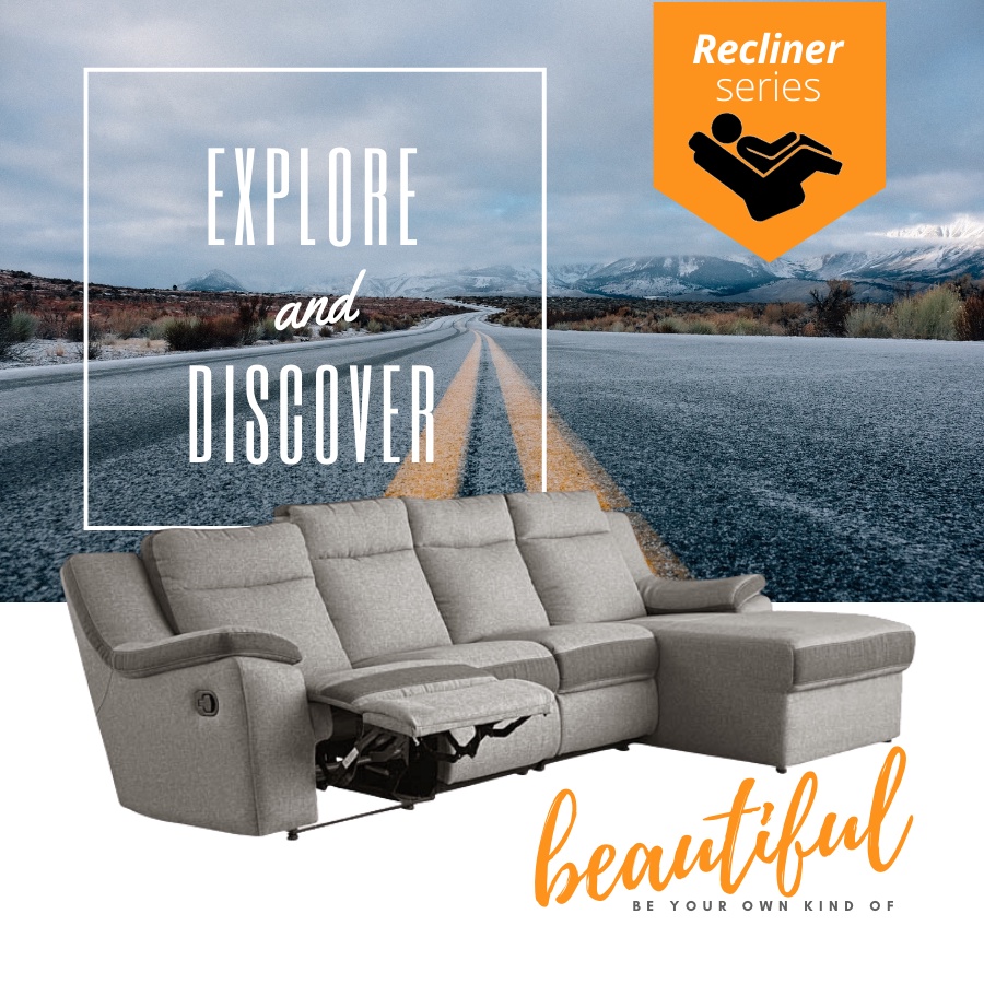 TECK SENG] TRINIDEE-Q Recliner L Shape Sofa / Water Repellent Fabric /  Modern Minimalist / 2+L or 3+L/ Free Shipping | Shopee Singapore