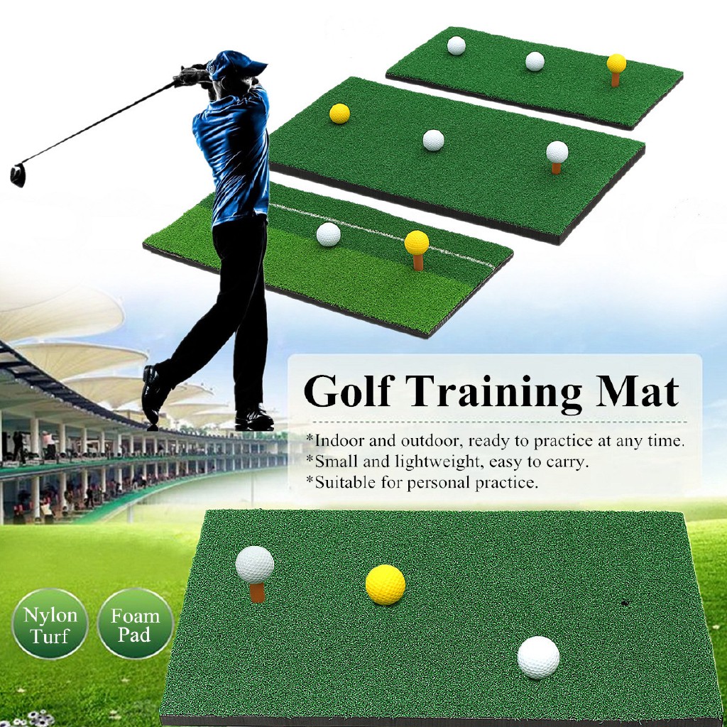 3010new3011golf Putting Training Mats Nylon Turf Chipping Driving