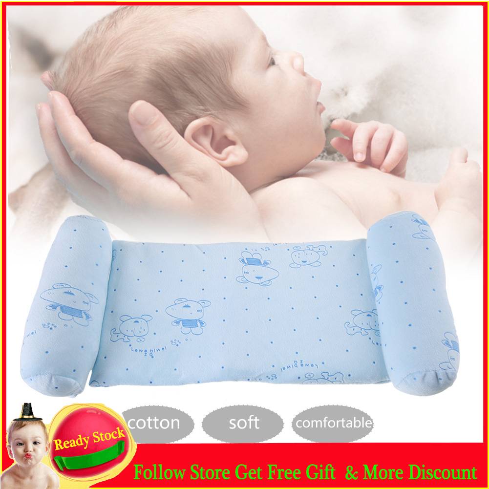 Snuggly Bestshope Baby nest Newborn Baby Sleep Positioning Pad Prevent Flat Head Shape Anti Roll Pillows Cushion Baby Sleeping Blue, 55 * 38 * 22cm. Soft 