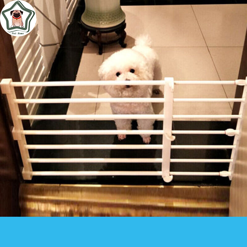 Pet Fence Small Isolation Dog Door Indoor Kitchen Balcony Fence Detachable White Height 24cm Spacing 4cm Length 75 130cm Shopee Singapore