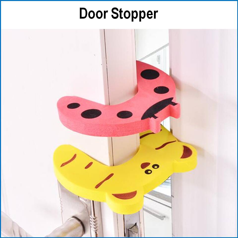 Door Stopper Wall Silence Stop Lock Protection Baby Safety Door Finger