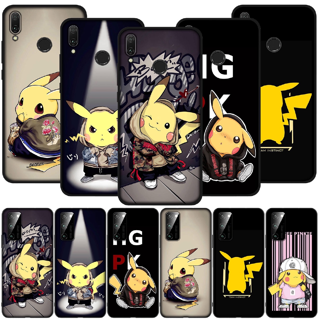 Huawei Nova 5t 5i 5 Pro 3 3i 2 2i Lite Soft Black Cover Phone Case Pokemon Pikachu Cute Shopee Singapore