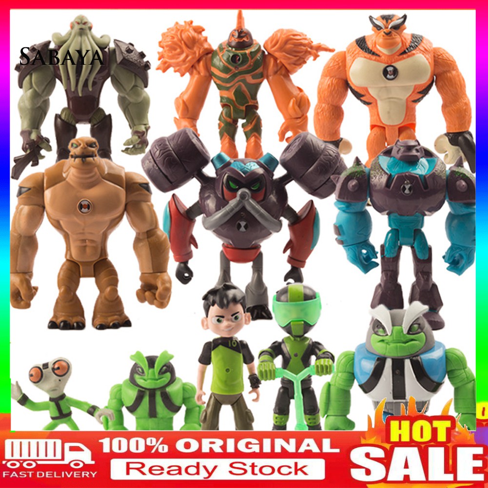 factory 【Ready stock】11Pcs Ben 10 Heatblast Humongousaur Rath PVC Action Figures Model Kids Toy Gift