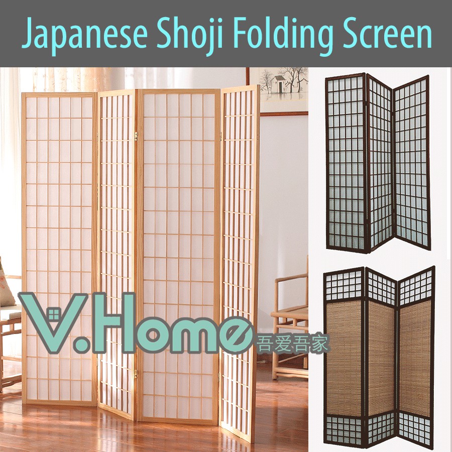 show original title Details about   4 Compartment Folding Screen Room Divider Partition Japan Shoji Rice Paper White Homestyle 4u 