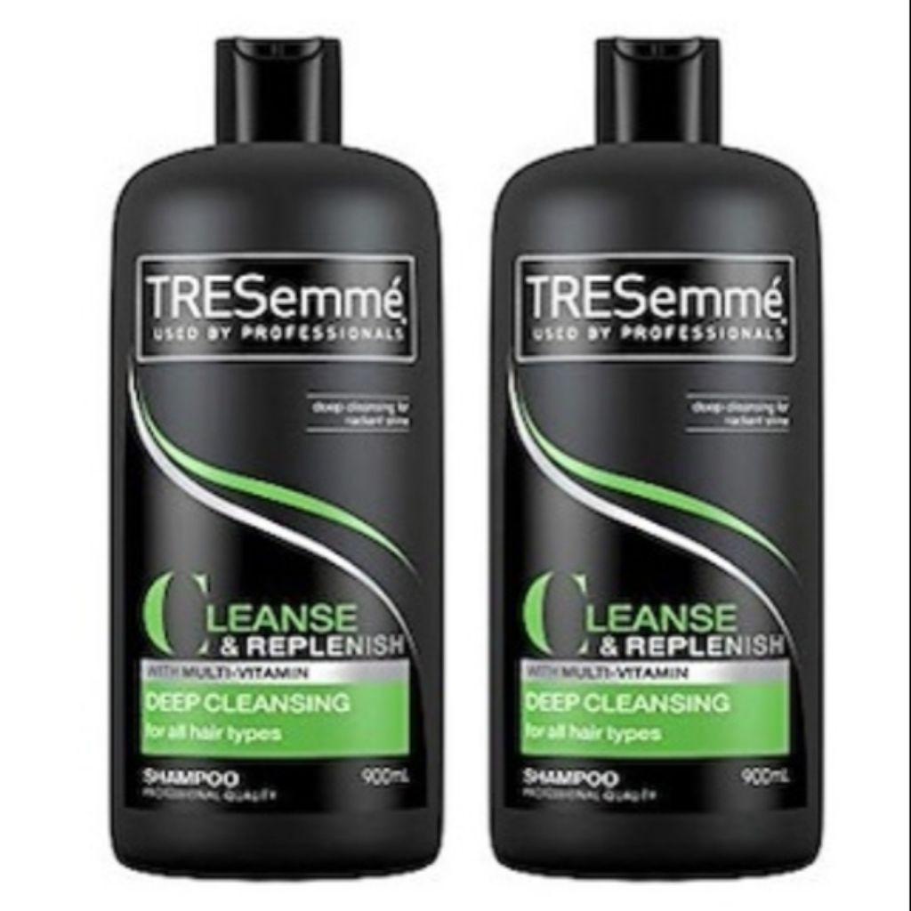 Tresemme Shampoo 2 X 900ml 2 Bottle Cleanse And Replenish Deep Cleansing Shopee Singapore