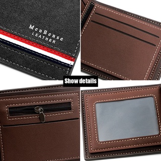 Fashion Leather Wallet Men Luxury Slim Coin Purse Business Foldable Wallet Man Card Holder Pocket #4