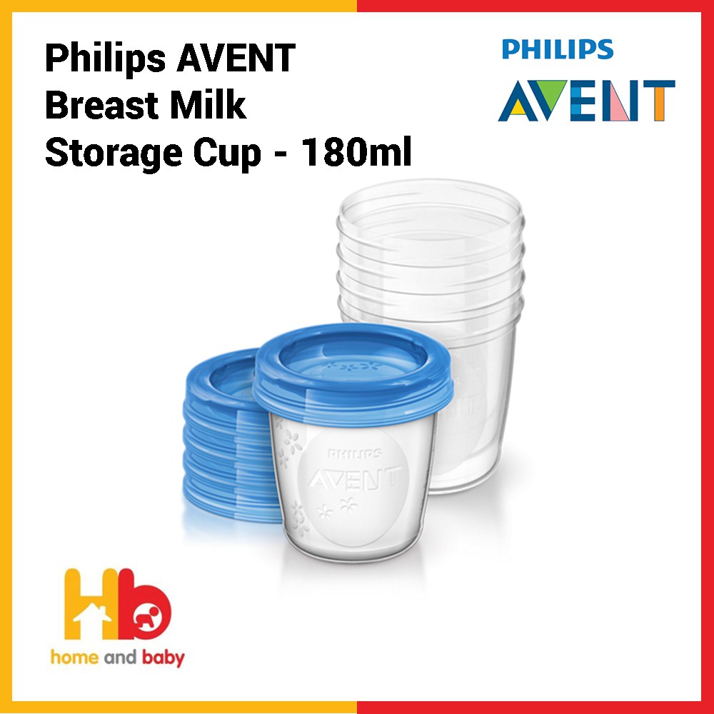 Philips Avent Breast Milk Storage Cup 10 x 180ml Shopee Singapore