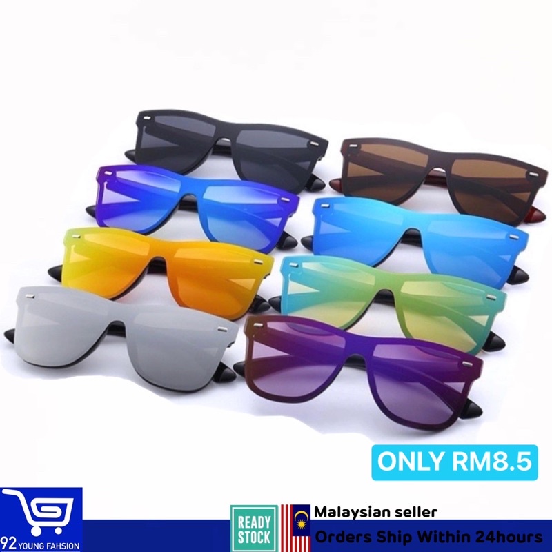 Readystock Cermin Mata Spec Mata Color Justin Blaze Viral Sunglasses No Frame For Women Men Lelaki Perempuan Shopee Singapore