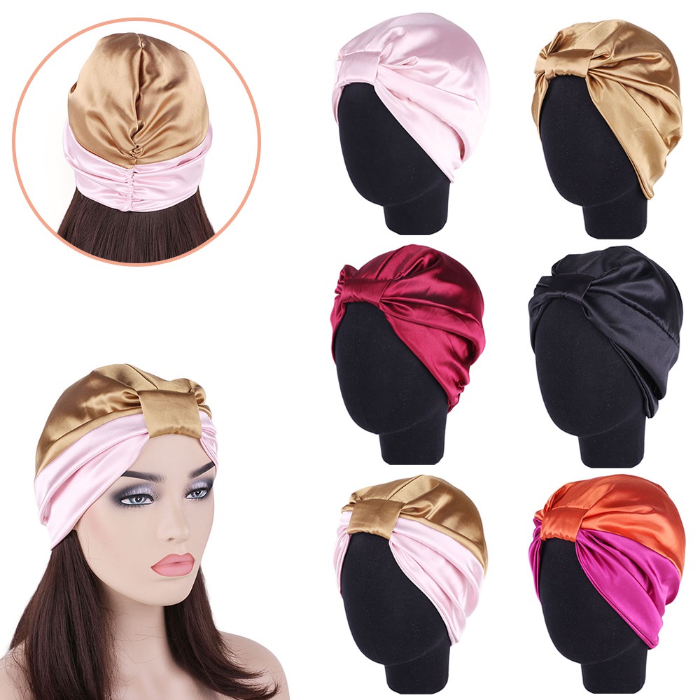 Womens Pure Silk Sleeping Cap Sleep Hat Night Hair Styling Care Bonnet Wrap  | Shopee Singapore