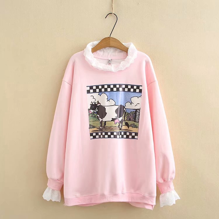 cute plus size pullover hoodies