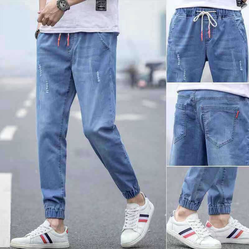 Hole Jeans Cowboy Feet Tied Summer 