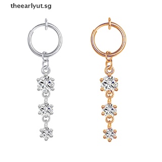 Image of thu nhỏ Theearlyut 1PCS Fake Belly Piercing Clip On Belly Ring Butterfly Fake Tragus Earring . #5